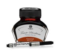 Octopus Fluids Karamell - tinta para escribir con convertidor incluido, tinta para pluma estilográfica, 30 ml Marrón