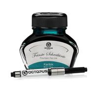 Octopus Fluids Karibik - Tinta de escritura con convertidor, tinta de pluma, turquesa 30 ml