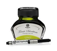 Octopus Fluids Lindgrün - tinta para escribir con convertidor incluido, tinta para pluma estilográfica, 30 ml Verde