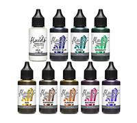 Octopus Fluids Resin Ink Set DARK, Tinta de alcohol para colorear resina epoxi y resina UV, Alcohol Ink para Resin Art, 9x 30 ml