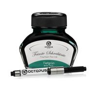 Octopus Fluids Tiefgrün - Tinta de escritura con convertidor, tinta de pluma, verde 30 ml