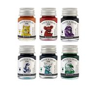 Octopus Fluids Write and Draw Ink Set RAINBOW WD-S6-02-010 - Tinta de caligrafía para pluma estilográfica, 6 x 10 ml, WD-S6-02-010