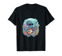 Octopus Gafas De Sol Guitarra Bajo El Agua Camiseta
