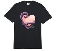 Octopus Heart Tentacle Ocean Love Cute Octopus Comfort Colors Adult Heavyweight T-Shirt