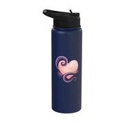 Octopus Heart Tentacle Ocean Love Cute Octopus Stainless Steel Insulated Water Bottle