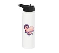 Octopus Heart Tentacle Ocean Love Cute Octopus Stainless Steel Insulated Water Bottle