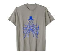 Octopus kraken Mr. Sir sombrero de copa monóculo gafas rico calamar Camiseta