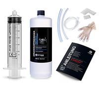 Octopus Limpiador de boquillas, Limpiador de Cabezales de impresión Compatible con los Cabezales de impresión Canon Pixma con adaptadores de Manguera (1000 ml)