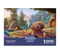 Octopus Lying on The Ocean 1000 Piezas Papel Premium Rompecabezas Fairy Tale Octopus Desafiante Jigsaw Educativo Adultos 70x50cm/1000pcs