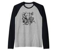 Octopus Ocean Kraken Sea Creature - Pulpo para mujer y niño Camiseta Manga Raglan