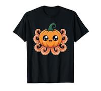 Octopus Pumpkin Fall Halloween Nautical Tentacles Camiseta