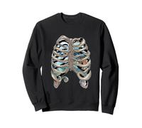 Octopus Rib Cage Anatomía Vida Marina Océano Arte gótico Sudadera