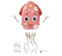 Octopus Robot Toy, Electric Dancing Wiggling Octopuses, 10x20x7cm/3.94x7.87x2.76 Inches Interactive Music Lights Learning Activity for Birthday School Preschool Home Girls Boys 155g ABS