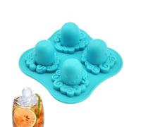 Octopus Shape Tray - Fast Chill Easy Release | Reusable Freezing Tray 14x15x3cm For Whiskey Coffee Soup Chocolate Candy Water Party Bar Refrigerator, Effortless Demolding Creative Presentat