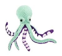 Octopus Squeaker, Octopus Plush, Soft Material Lightweight Easy Carry Comfortable Interactive Activity Booster Portable, Fetching Stuffed Toy for Indoor Outdoor Activity, 12.58*3.34Inches, Green