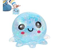 Octopus Stress Squeezer - Sensory Relief Hardware, Pocket Size Fidget Tool, Hand Tension Grip Gear, Calming Mental Health Equipment, Hobby Supply, Small Multi Color Unit for Kids and Adults