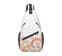Octopus Tentacles Girl Dance Butterfly Crossbody Bag, Sling Chest Cross Body Bag para Hombres y Mujeres, Utilizado para el Ocio y los Viajes