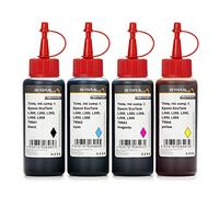 Octopus Tinta 4 x 250ml, Tinta de Impresora Compatible con Epson EcoTank L300, L350, L355, L365, L455, L550, L555, L565, L100, L200, Tinta de Recambio para T6641, T6642, T6643, T6644 (no OEM)