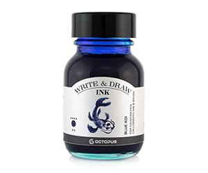 Octopus tinto Escritura y dibujo con tinta de caligrafía resistente al agua, color azul, 50 ml
