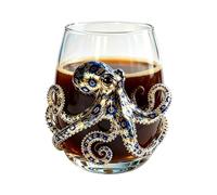 Octopus Wine Glass - 420ml Clear Coastal Drinkwares