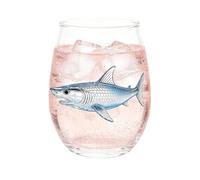 Octopus Wine Glass - Stemless Bar Cup | 400ML Marine Print