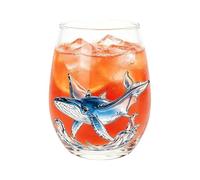 Octopus Wine Glass - Stemless Bar Cup | 400ML Marine Print