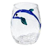 Octopus Wine Glasses - Handmade Blue Themed Glassware