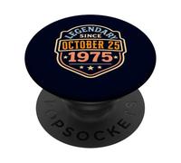 Octubre 1975 Legendario Desde el 25 de Octubre Vintage Cumpleaños PopSockets PopGrip Adhesivo