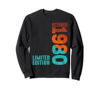 Octubre 1980 Año 1980 Retro 1980 Vintage 1980 Desde 1980 Sudadera