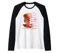 Octubre Queens Mujer Negra Una Reina Nació En Octubre Camiseta Manga Raglan
