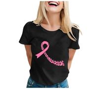 Octubre Rosa Cinta Rosada El Cancer De Mama Breast Cancer Camiseta, Camiseta Contra El CáNcer De Mama, Camiseta Mujer Manga Corta