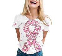 Octubre Rosa Cinta Rosada El Cancer De Mama Breast Cancer Camiseta, Camiseta Contra El CáNcer De Mama, Camiseta Mujer Manga Corta