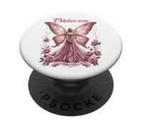 Octubre Rose - Juntos, más Fuertes Que el cáncer PopSockets PopGrip Adhesivo