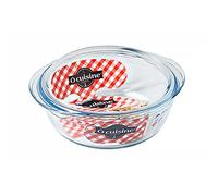 Ôcuisine 204AC00/1043 - Cacerola redonda de Vidrio al boro con tapa, 1,6 l, 32 x 22 x 25 cm