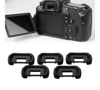 Ocular de goma EB de repuesto para cámaras Canon EOS, compatible con 70D 60D 50D 6D 5D Mark II y 20D 30D 40D Series, cómodo para párpados y gafas, paquete de 5