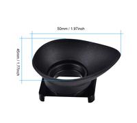 Ocular de plástico para lente de cámara, color negro, accesorio compatible con Canon EOS 5DIII, 1DX y 7D.