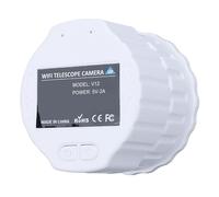 Ocular de Telescopio WiFi, Cámara Ocular Electrónica de 4 MP para Astrofotografía, Cámara Ocular Electrónica Digital Inalámbrica para Telescopio de 1,18 a 1,97 Pulgadas (White)