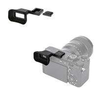 Ocular de Visor Largo de Silicona Blanda JJC con Adaptador de Zapata fría, Visor Ocular Compatible con Sony A7C II, A7CR, Sensor Ocular de adaptación de cámara (Instalado con Zapata de cámara)