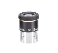 Ocular telescópico de 66 grados para gran angular de 1.25 pulgadas, cuerpo de metal multicapa para astronomía, observación de paisaje, compatible con la mayoría de los enfocadores (6 mm/9 mm/15 mm/20