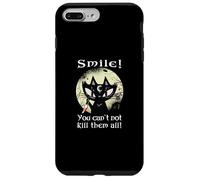 Oculta Luna Rosa Gato Sonrisa No Puedes matarlos Bruja Gótico Carcasa para iPhone 7 Plus/8 Plus