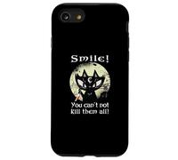 Oculta Luna Rosa Gato Sonrisa No Puedes matarlos Bruja Gótico Carcasa para iPhone SE (2020) / 7/8
