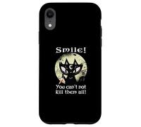 Oculta Luna Rosa Gato Sonrisa No Puedes matarlos Bruja Gótico Carcasa para iPhone XR