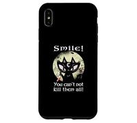 Oculta Luna Rosa Gato Sonrisa No Puedes matarlos Bruja Gótico Carcasa para iPhone XS MAX
