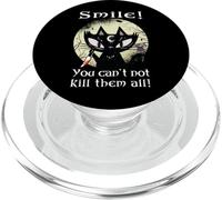 Oculta Luna Rosa Gato Sonrisa No Puedes matarlos Bruja Gótico PopSockets PopGrip para MagSafe