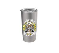 Oculta tu loco y empieza a actuar como una dama leopardo Vaso térmico de acero inoxidable de doble pared