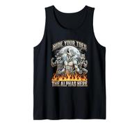Oculta Tus Dedos de los pies El Alfa está aquí Funny Alpha Wolf Meme Cringe Camiseta sin Mangas