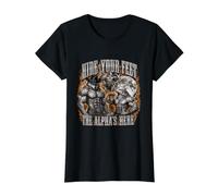 Oculta Tus pies El Alfa está aquí Funny Gen Z Meme Brainrot Camiseta gráfica económica, Mujer, Negro, XL