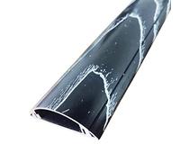 Ocultador de Cables for Suelo, for Colocar en la Pared, Debajo del Escritorio, Esquina, TV, Altavoces, Canal D con veta de Madera, 100 cm de Largo(D,Width 28Mm)