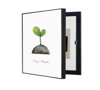 Ocultar Contador Tapa Decorativa Tapa del Medidor Eléctrico Montaje en Pared Moderna Caja Eléctrica Contadores De Caja Cubierta(D,40X50CM/15.7x19.6in)