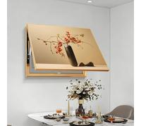 Ocultar La Cubierta De La Caja De Interruptores, Cubierta De La Caja De Fusibles Con Pintura Decorativa, Protector Del Panel De Eléctrico, Abatible, Fácil Instalación(Brown 2,60 * 40cm/23.6 * 15.7in)